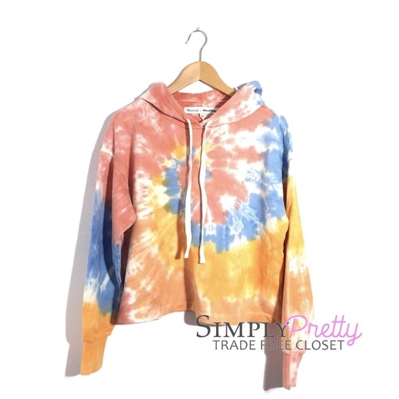Madewell x Free & Easy Tie-Dye Hoodie Sweatshirt S - Picture 4 of 6